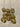 Clear Acrylic Gold Accent Barrel Beads #7049 - 1