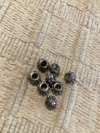 Silver Tone Metal Bali Accents Pieces #7165 - 1