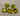 Yellow Faceted Glass Gemstones #7364 - 2