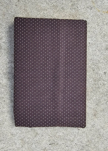 Fat Quarter Dark Brown Calico Print Fabric 18" x 24" - 1