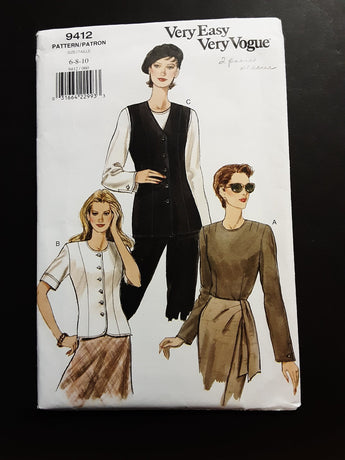 Vogue 9412 Size 6 8 10 UC FF Sew Pattern Free Ship - 1