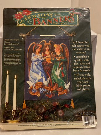 Holiday Banners Kit: Renaissance Angels by Dimensions - 1