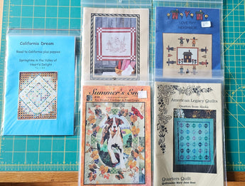 Quilt Pattern Misc Lot of 5 Love Thy Neighbor Dogs Half Triangles Stitcher - 1