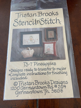 Stencil n’ Stitch Pineapple Pattern, New - 1