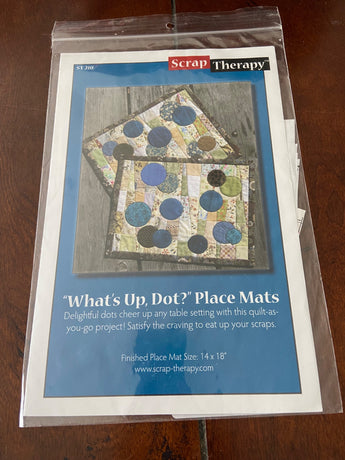 What’s up Dot? Place Mats Pattern, New - 1