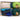 100 yds Handmade Upcycled T-Shirt Fabric Ribbon Yarn Sampler Pack Greens Blues - 1