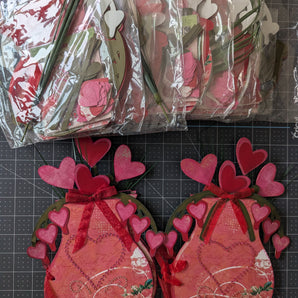 Floral Vase Scrapbook Album Project Kits Bundle