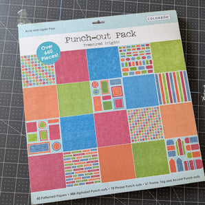 ColorBök 12x12-inch "Treasured Brights" Punch-Out Pack