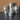 8pc Silver Metal Cannisters