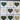 Set of 9 Pre-Cut Quilt Components - Christmas Theme - Hearts & White on White Squares - Lot S8