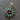 Sterling Silver Turquoise Coral Sunburst Cluster Pendant