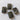 4pc Flat Focal Beads with Center Drill