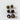 3 Pairs of Vintage Black & Gold Buttons