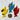 Vintage Parrot Applique / Patch Set