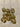 Clear Acrylic Gold Accent Barrel Beads #7049 - 1