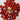  Packages of 12 Orangy-Red Small Millefiori Beads - 2
