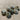 White Grey Black Large Ceramic Beads #7346 - 2