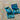 Aqua Blue Faceted Glass Gemstones #7257 - 2