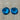 Deep Aqua Blue Oval Faceted Glass Gemstones #7299 - 1