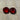 Ruby Red Faceted Glass Gemstones #7384 - 1