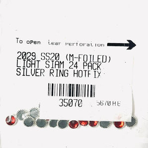 1 Unopened Package of 24 SS20 M-Foiled Light Siam Hotfix Crystals - 1