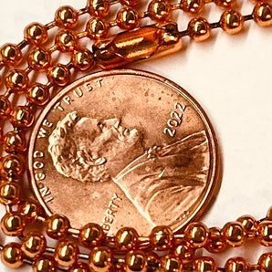 Copper Colored Beaded Necklaces - 1