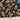 Cotton Fabric from Quilter's Estate Asian Fans on black 7/8 yd, Washed Ironed - 2