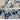 1.5 yds Blue Flowers Butterfly Cotton or Cotton Blend Craft Sewing Fabric Remnant - 4