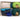 100 yds Handmade Upcycled T-Shirt Fabric Ribbon Yarn Sampler Pack Greens Blues - 1