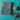 Yarn Ball of yarn plus incomplete scarf project measuring 46"x8" acrylic poly Grey and Teal - 1
