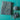 Yarn Ball of yarn plus incomplete scarf project measuring 46"x8" acrylic poly Grey and Teal - 1