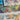 Lot of 40 vintage wallpaper sample cuts fruit roses