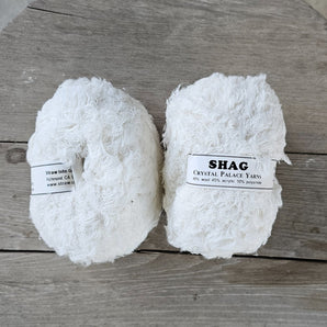 Yarn Novelty Shag Crystel Palace Yarns (2) Skeins White