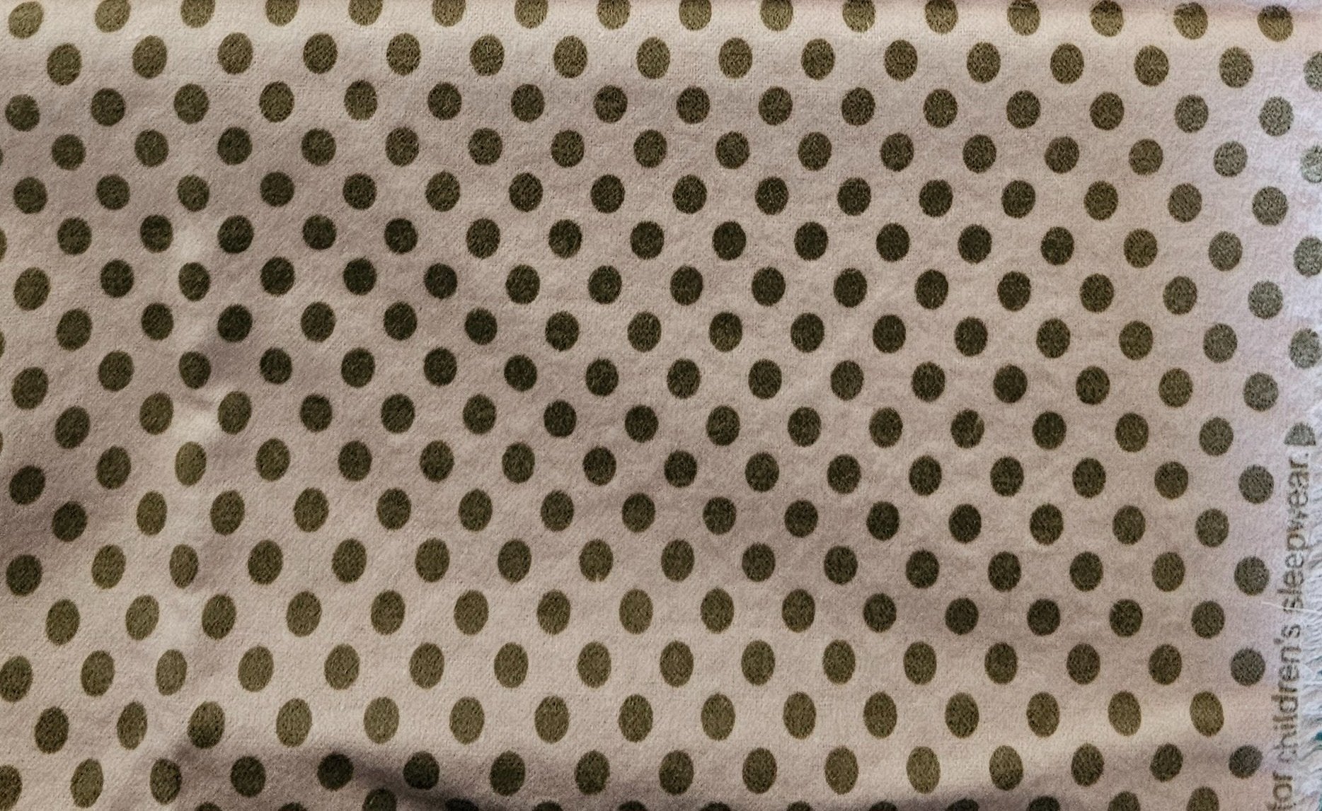 Fabric Pink with Bownish Grey Dots 1.5 yards x 42