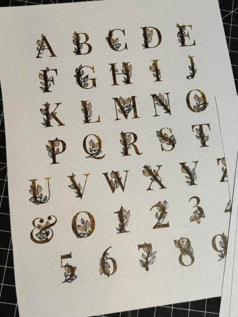 Abc Font Sticker Alphabet Stickers Four Sheets – Remnants by Peo Vee