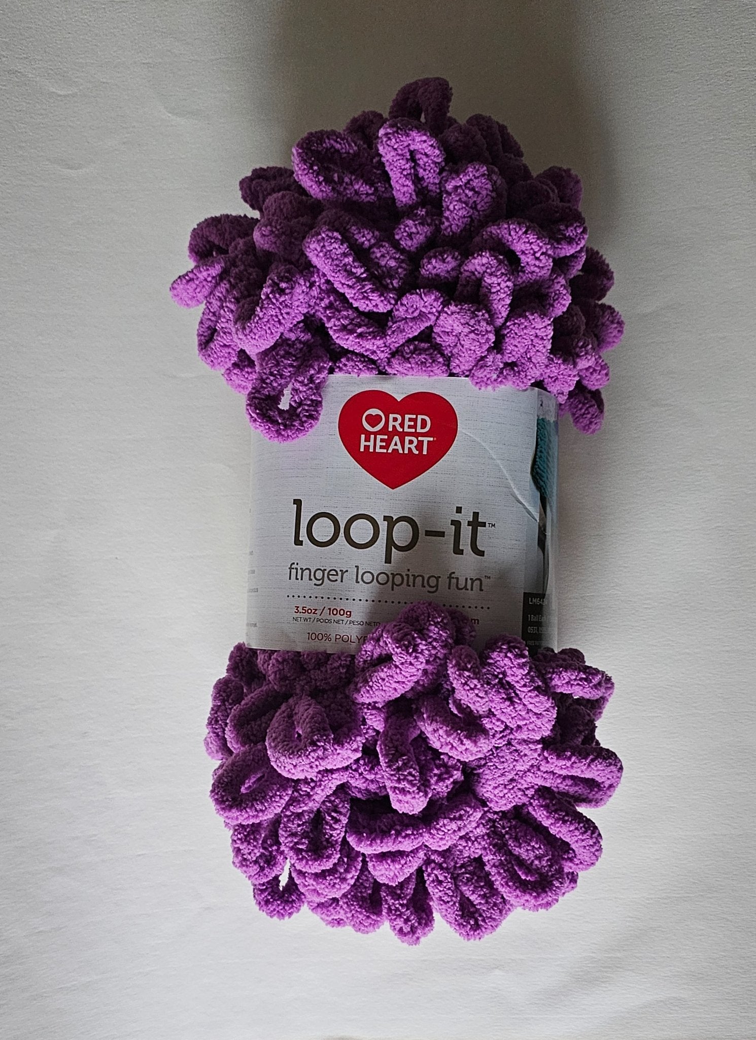 Novelty Yarn Red Heart Loop It Finger Looping Fun Light Purple 1-10 Sk ...