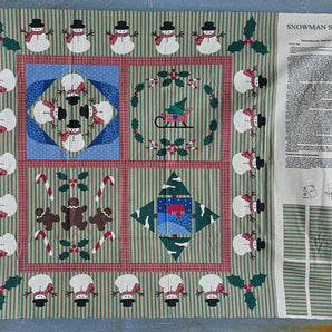 Fabric Christmas Snowman Sampler "Kit" 1 Yard