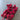 Deep Cranberry Red Velvet Bendable Floral Pieces