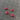 Set of Four Red Hat Charms
