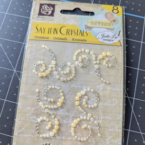 Say it in Crystals Embellishments