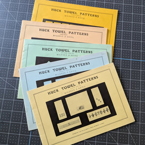 Set of 5 Vintage Huck Towel Pattern Booklets