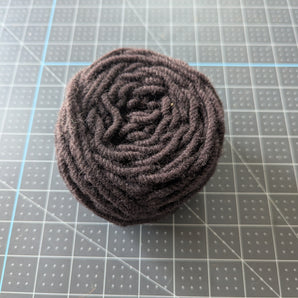 100% New Zealand Wool Macrame & Weaving Yarn - Soft Black - 4oz Cake
