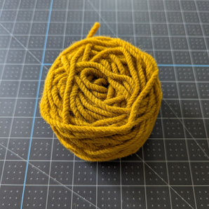 100% New Zealand Wool Macrame & Weaving Yarn - Marigold - 4oz Cake