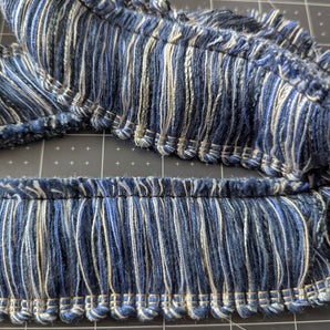 Deep Blue Sea Fringe Trim - Sold in 3-yard Lengths