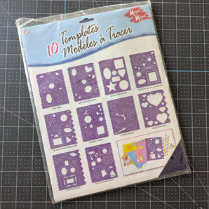 Westrim Crafts Mega Mega Set of Journaling Stencils (10pc Pack)