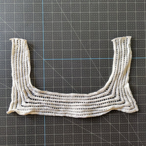 White Crochet Lace Applique - "Maze"