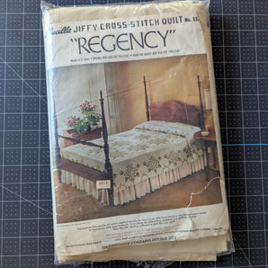 Bucilla Cross-Stitch Quilt - Double Size - No 3376