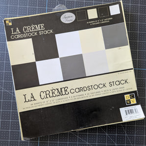 12 x 12 La Creme Cardstock Pad - Used