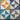 Bundle of 4 Quilt Squares - 7.5in - Lot G