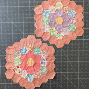 Hand-Sewn Vintage Quilt Blocks - Set of 2 - Lot H